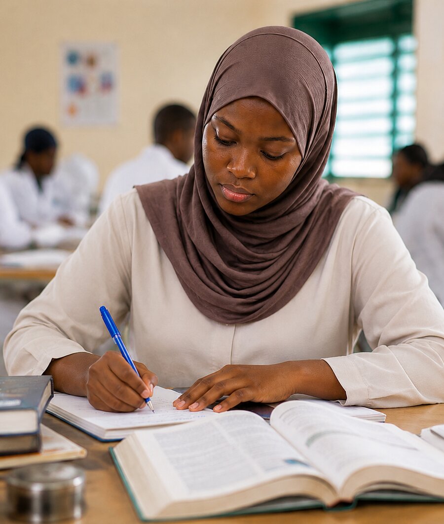 Portrait de l'étudiante · 800 × 800 px